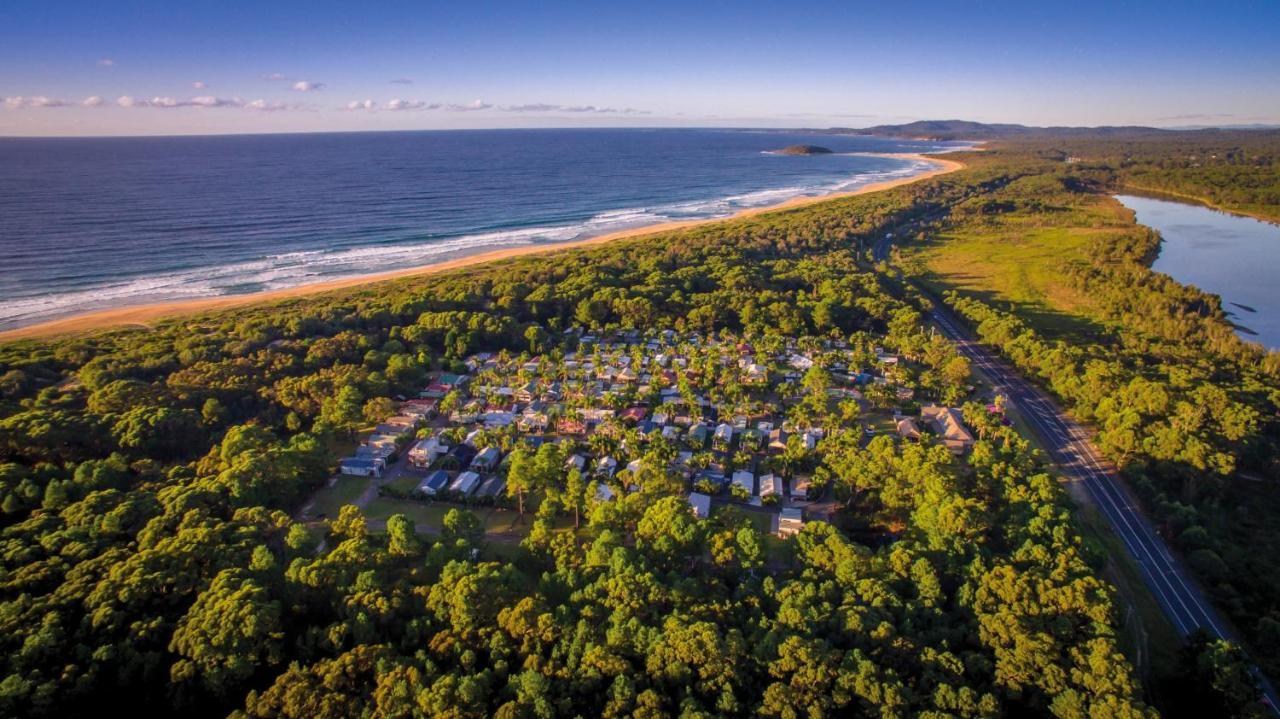 Wairo Beach Holiday Park Tabourie Lake Exteriör bild